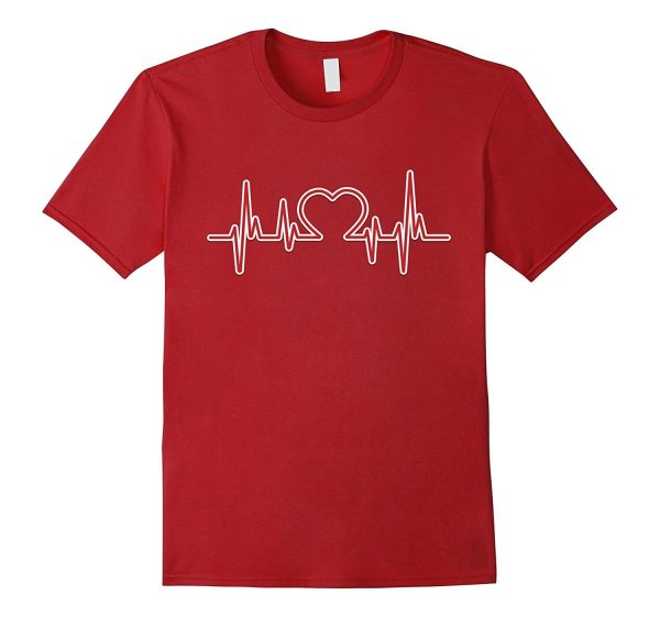 Nurse Heartbeat Heart Beat Shirt - Valentine Heart T shirt For Sale