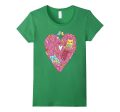 Valentines Day Shirt For Women Girls Love cats Heart Fashion