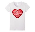 Happy Valentine s Day T-shirt with Big Heart for February 14 Hot on Sale