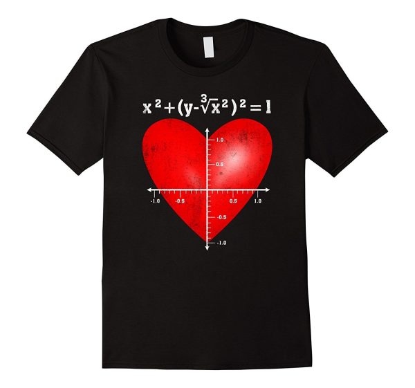 PREMIUM  Love Heart Equation  Math Valentine s Day T-shirt on Sale