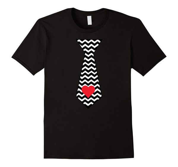 Valentines Day Gift for Men and Boys Tie T-Shirt For Discount