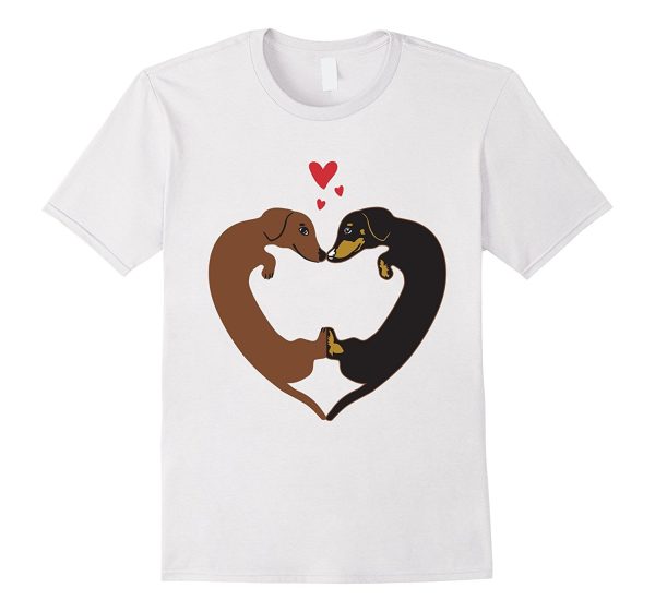 Dachshund Heart Shirt - Valentine s Day Tee Online