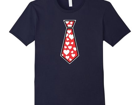 Valentines Day Tie Gift T Shirt Adults and Youth Sizes on Sale