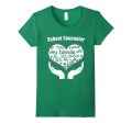 School Counselor Giving Heart T-shirt Supply