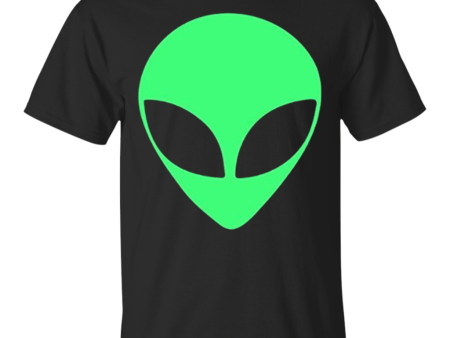 Green Alien Head Pocket Funny 90 s Style Rave T-Shirt Discount