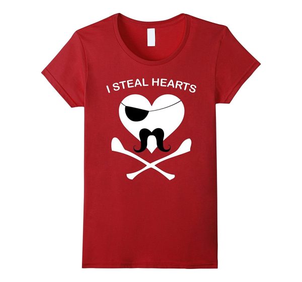 Funny I Steal Hearts Valentines Day TShirt Online