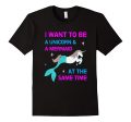 FUNNY BE A UNICORN AND MERMAID T-SHIRT Halloween Costume Discount