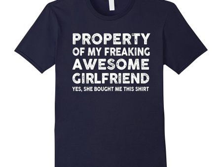 Property Of My Awesome Girlfriend T-Shirt Online Hot Sale