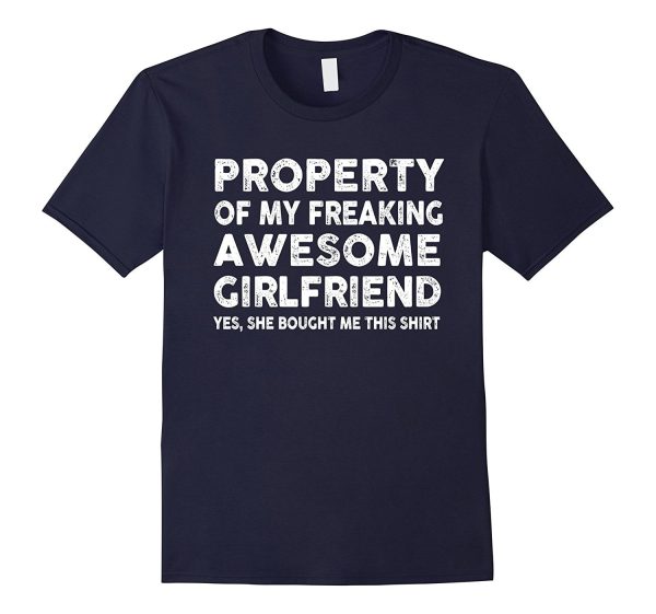 Property Of My Awesome Girlfriend T-Shirt Online Hot Sale