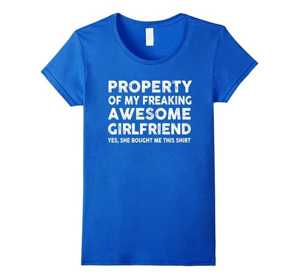 Property Of My Awesome Girlfriend T-Shirt Online Hot Sale