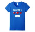 Player 1 T-shirt | Video Game Couples Shirt | Pixel Heart Sale