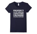 Property Of My Awesome Girlfriend T-Shirt Online Hot Sale