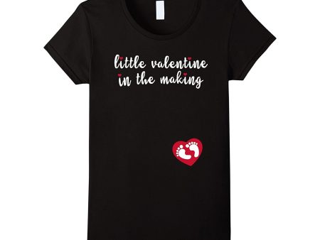 Women s Awesome Little Valentine in the Making TShirt for Her Online Hot Sale