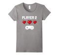 Player 2 T-shirt | Video Game Couples Shirt | Pixel Heart Online