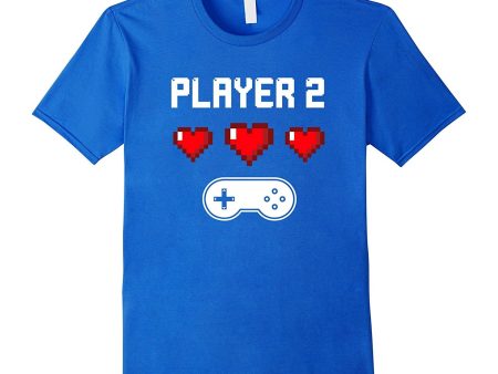 Player 2 T-shirt | Video Game Couples Shirt | Pixel Heart Online