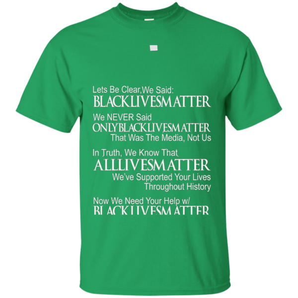 DeBran Let s Be Clear We Said Black Lives Matter T-Shirt Online Hot Sale