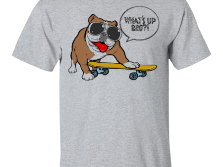 Funny Cool english bulldog on board T-Shirt Fashion