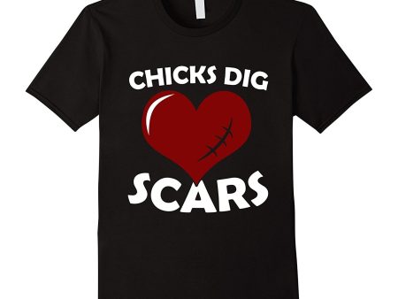 Chicks Dig Scars Congenital Heart Defect CHD Awareness Shirt Discount