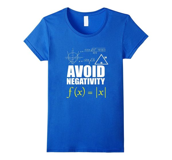 FUNNY AVOID NEGATIVITY T-SHIRT Math Nerd Geek Student Teach Supply