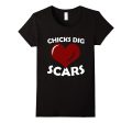 Chicks Dig Scars Congenital Heart Defect CHD Awareness Shirt Discount