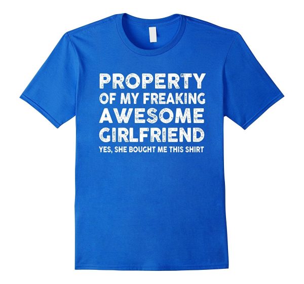 Property Of My Awesome Girlfriend T-Shirt Online Hot Sale